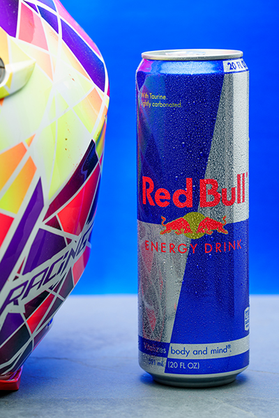 Redbull and Helmet